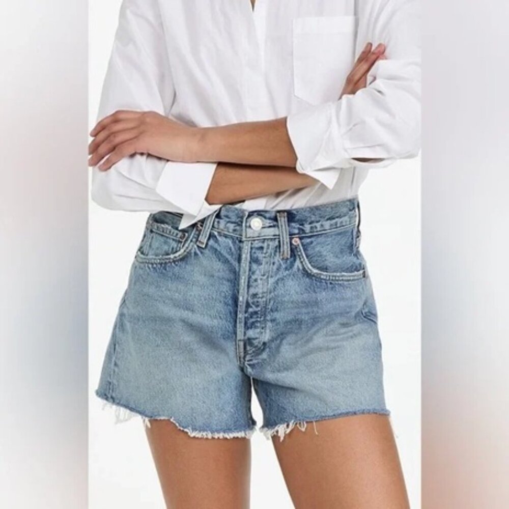 Agolde Reese Relaxed Cutoff Shorts in Wonder